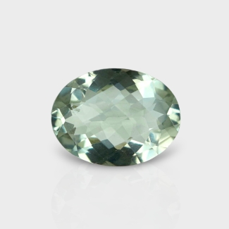 Green Amethyst 16.40x12.51mm Checkerboard Oval AAA Loose Gemstone - 182017