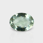Green Amethyst 16.40x12.51mm Checkerboard Oval AAA Loose Gemstone - 182017