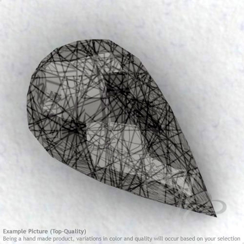 Black Rutile Drops Shape Calibrated Briolettes