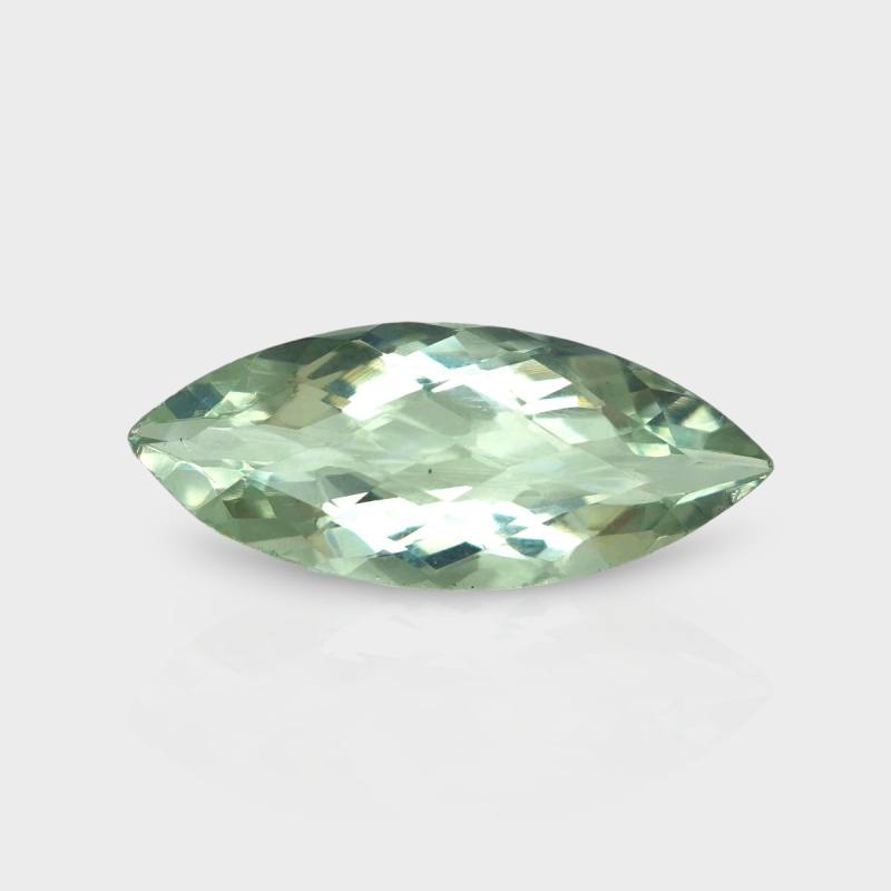 Green Amethyst 30x12.5mm Checkerboard Marquise AAA Grade Loose Gemstone - 152645