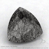 Black Rutile Trillion Shape Calibrated Briolettes