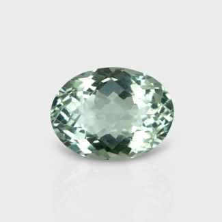 Green Amethyst 17.15x13.02mm Checkerboard Oval AAA Loose Gemstone - 181610