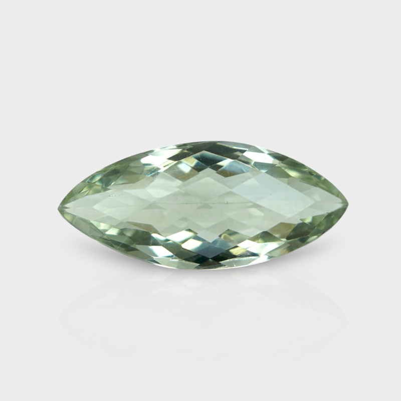 Green Amethyst 27.50x12.30mm Checkerboard Marquise AAA Loose Gemstone - 181631