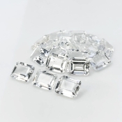 White Topaz 10X8mm Step Cut Octagon AA+ Gemstones Parcel - 181674