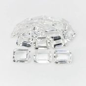 White Topaz 10X8mm Step Cut Octagon AA+ Gemstones Parcel - 181674