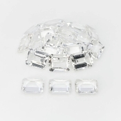 White Topaz 10X8mm Step Cut Octagon AA+ Gemstones Parcel - 181674