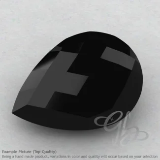 Black Spinel Pear Shape Calibrated Briolettes
