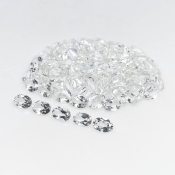 White Topaz 6x4mm Faceted Oval AA+ Gemstones Parcel - 181678