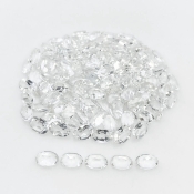 White Topaz 6x4mm Faceted Oval AA+ Gemstones Parcel - 181678