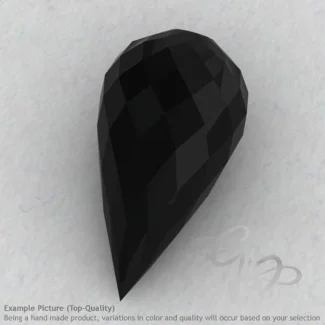 Black Spinel Drops Shape Calibrated Briolettes