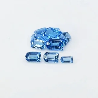 Swiss Blue Topaz 5x2-7x5mm Faceted Fancy AAA Gemstones Parcel - 181915