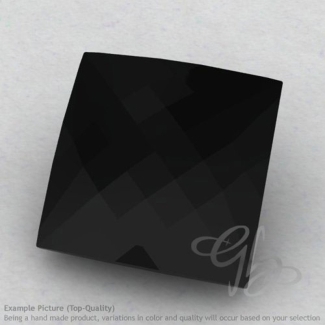 Black Spinel Square Shape Calibrated Briolettes