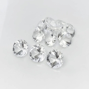 Crystal Quartz 12mm Diamond Cut Round AA+ Gemstones Parcel - 182055