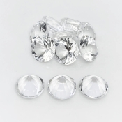 Crystal Quartz 12mm Diamond Cut Round AA+ Gemstones Parcel - 182055