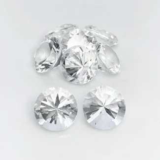 Crystal Quartz 11mm Diamond Cut Round AA+ Gemstones Parcel - 182057