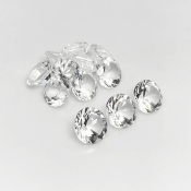 Crystal Quartz 10mm Diamond Cut Round AA+ Gemstones Parcel - 182059