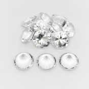 Crystal Quartz 10mm Diamond Cut Round AA+ Gemstones Parcel - 182059