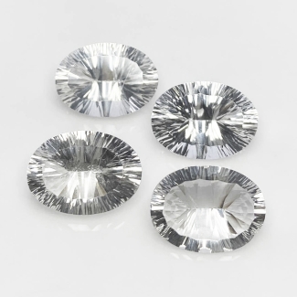Crystal Quartz 18x13mm Concave Cut Oval AA+ Gemstones Parcel - 182062