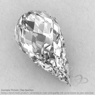 Crystal Quartz Drops Shape Calibrated Briolettes