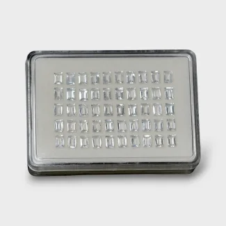 White Topaz 6x4mm Step Cut Baguette AAA Gemstones Parcel - 181705