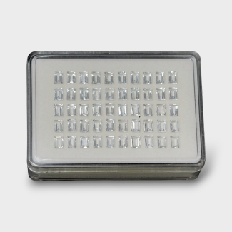 White Topaz 6x4mm Step Cut Baguette AAA Gemstones Parcel - 181706