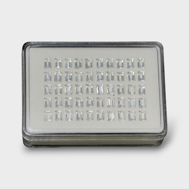 White Topaz 6x4mm Step Cut Baguette AAA Gemstones Parcel - 181706