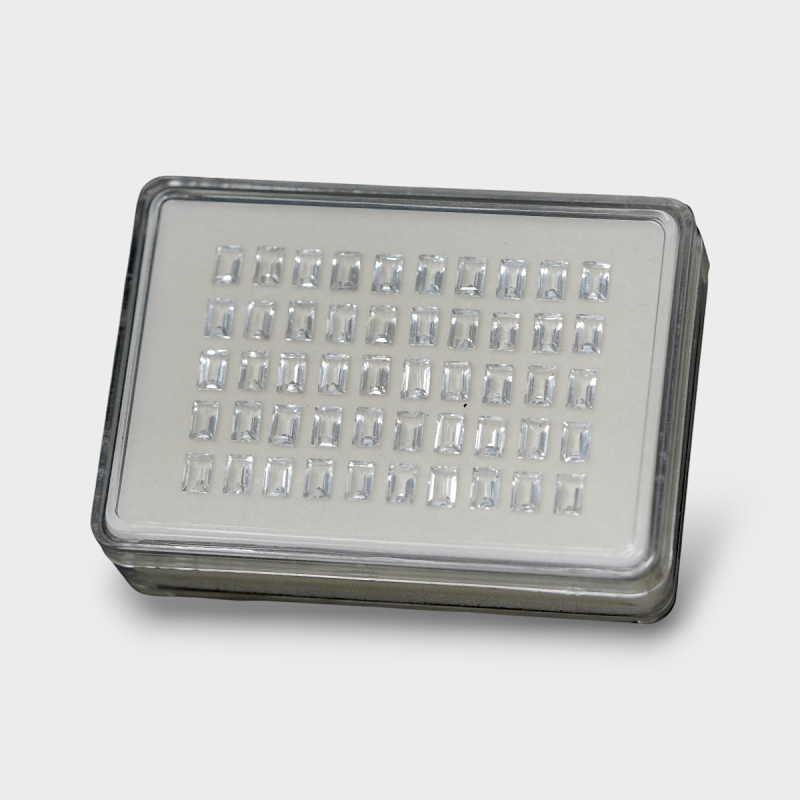 White Topaz 6x4mm Step Cut Baguette AAA Gemstones Parcel - 181706