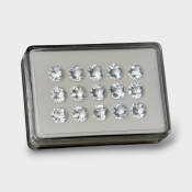 Crystal Quartz 10mm Checkerboard Round AAA Gemstones Parcel - 181752