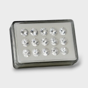 Crystal Quartz 11mm Diamond Cut Round AAA Gemstones Parcel - 181754