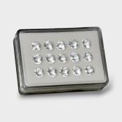 Crystal Quartz 10mm Checkerboard Round AAA Gemstones Parcel - 181755