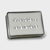 Crystal Quartz 10mm Checkerboard Round AAA Gemstones Parcel - 181753