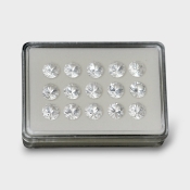 Crystal Quartz 10mm Diamond Cut Round AAA Gemstones Parcel - 181756