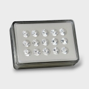 Crystal Quartz 10mm Diamond Cut Round AAA Gemstones Parcel - 181756