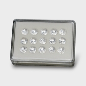 Crystal Quartz 10mm Diamond Cut Round AAA Gemstones Parcel - 181756