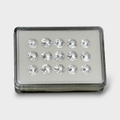 Crystal Quartz 10mm Diamond Cut Round AAA Gemstones Parcel - 181758