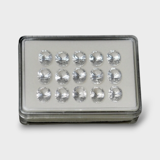 Crystal Quartz 12x10mm Concave Cut Oval AAA Gemstones Parcel - 181761