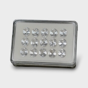 Crystal Quartz 12x10mm Concave Cut Oval AAA Gemstones Parcel - 181761