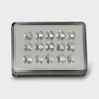 Crystal Quartz 12x10mm Concave Cut Oval AAA Gemstones Parcel - 181762