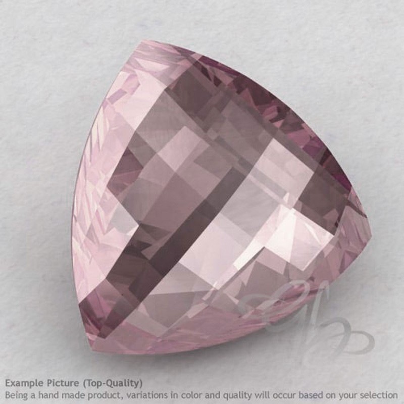 Rose Quartz Trillion Shape Calibrated Briolettes