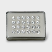 Crystal Quartz 9mm Diamond Cut Round AAA Gemstones Parcel - 181763