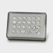 Crystal Quartz 9mm Diamond Cut Round AAA Gemstones Parcel - 181763