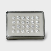 Crystal Quartz 9mm Diamond Cut Round AAA Gemstones Parcel - 181764