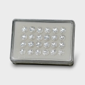 Crystal Quartz 9mm Diamond Cut Round AAA Gemstones Parcel - 181764