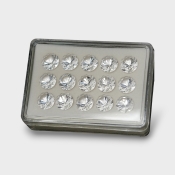 Crystal Quartz 12mm Diamond Cut Round AAA Gemstones Parcel - 181765