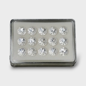 Crystal Quartz 12mm Diamond Cut Round AAA Gemstones Parcel - 181765