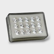 Crystal Quartz 12mm Diamond Cut Round AAA Gemstones Parcel - 181765