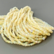 Ethiopian Opal 3-3.5mm Smooth Rondelle AA+ Gemstone Beads Strand - 181887
