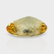 Citrine 20.34x15.95mm Checkerboard Oval A+ Loose Gemstone - 182242