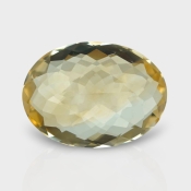 Citrine 19.90x14.60mm Checkerboard Oval A+ Loose Gemstone - 182246