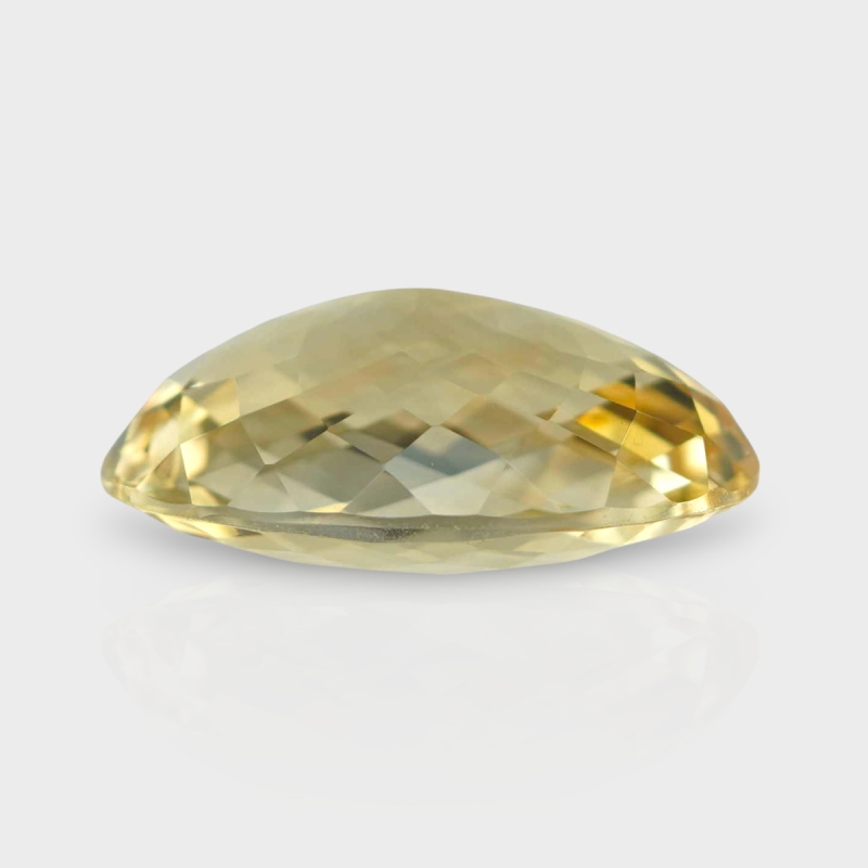 Citrine 19.90x14.60mm Checkerboard Oval A+ Loose Gemstone - 182246